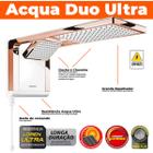 Ducha Elétrico Grande e Quadrado Branco Com Rose Acqua Duo Ultra 220v 7800w
