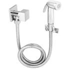 Ducha Higienico Banheiro Lavabo Cromada Quadrada Metal Luxo Engate 1,20m C80 Madri - Be Cazza