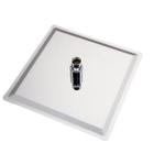 Ducha Inox Ss304 Slim 30X30 Com Braço Quadrado Maximametais