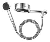 Ducha Redonda Cromada Com Chuveirinho Technoshower - Cinza