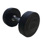 Dumbbell emborrachado epic com pegada em hard chromo 12.5kg