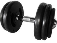 Dumbbell Injetado Com Pegada Cromada Academia Fitness 22Kg