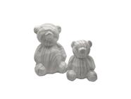 Dupla de Urso Cerâmica Marmorizado 14cm/19cm - BeArt