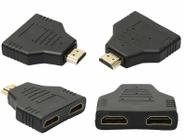 Duplicador De Sinal Hdmi Imagem Adaptador Duplo 1 A 2 Saídas