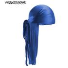 Kit 2 Bandana Durag Veludo Preta E Azul 360 Waves Rapper - Yucca