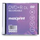 DVD Gravável DVD+R Dual 8,5 GB, 240 min, 8x Slim - Maxprint