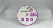 DVD-RW Multilaser 4.7 GB, 4x + 10 Capas  Transparente