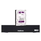 Dvr Gravador Digital de vídeo Intelbras MHDX 3108-C 5MP Lite com 8 Canais Detecção de veículos e pessoas + HD 4TB Purple