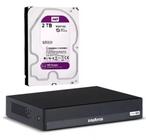 Dvr Intelbras 16ch Mhdx 1016c Inteligente C/hd 2tb Wd Purple