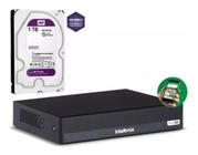 Dvr Intelbras 4 Canais Mhdx 1004 Inteligente C/ Hd Purple 1t