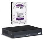 Dvr Intelbras 8ch Mhdx 1008c Inteligente C/ Hd 1tb Wd Purple