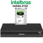 Dvr Intelbras Imhdx 3132 Multi Hd 5mp 32 Canais Ia E Reconhecimento Facial com hd 6TB