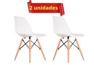 Eames Eiffel Jogo de Cadeiras Pé Palito Assento Branca