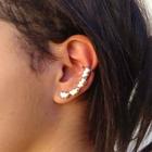 Ear Cuff SoftJoias com Corações Duplos Folheado em Ouro 18K