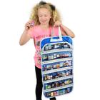 Easyview Toy Storage Organizer Case Compatível Real Littles Mini Brands Unicorn Squad (Azul-Prata)