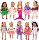 ebuddy 10 conjuntos moda boneca vestido roupas e acessórios para 18 polegadas American Girl Doll, Mais 18 Bonecas Meninas