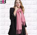 Echarpe lenço cachecol liso manta elegante feminino da moda echarpe lenço cachecol liso manta elegante feminino da moda cor:rosa - Lite