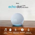 Echo Dot (5 geração) com Relógio e Alexa Música, informação e Casa Inteligente - AZUL