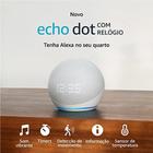 Echo Dot 5 geração com Relógio Smart speaker com Alexa Lançamento BRANCO - Amazon