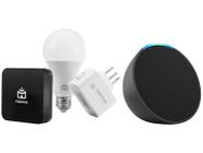 Echo Pop 1ª Geração Smart Speaker - com Alexa + Kit Casa Inteligente Positivo