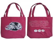 Ecobag vinil - martins fontes - leão com olhos de fogo - rosa