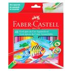 Ecolápis Cor Aquarelável Faber Castell 48 Cores com Pincel