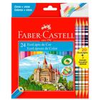 Ecolápis de cor 20 cores + 4 Ecolápis Bicolor Faber-Castell