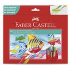 Ecolápis de Cor Faber-Castell Aquarelável 60 Cores Pincel Soft Touch