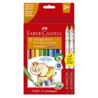 Ecolápis De Cor Faber Castell Jumbo Longo 12 Cores - Faber-castell