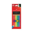 EcoLápis de Cor Regular 10 Cores Neon Faber-Castell