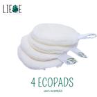 Ecopads Atoalhados Reutilizáveis e Sustentáveis kit 4 unidades