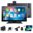 Ecrã Carplay Volam 9" Wireless com 4K Dash Cam 1080p