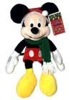 Edição Especial Natal - Boneco De Pelúcia Médio Personagem Infantil Mickey Mouse Noel - Decoração Natalina - Disney