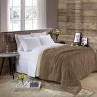 Edredom Buettner Queen Plush Flanel Dupla Face Khaki