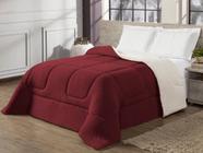 Edredom Cama King Sherpa Dupla Face Vermelho Exclusivo