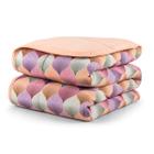 Edredom Casal Queen Malha 100% Algodão Liso Dupla Face C/ Viés