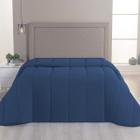 Edredom Casal Queen Malha 100% Algodão Liso Dupla Face C/ Viés