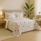 Edredom Coberdrom Queen Estampado com Sherpa 2.40x2.20