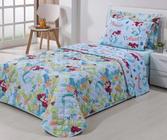 Edredom Dupla Face Disney Mickey Minnie Solteiro Infantil - Premium - Andreza Enxovais