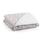 Edredom Infantil Mini Cama Montessoriana Floral Rosa Moderno