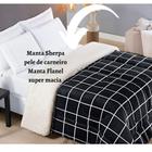 Edredom King Coberdrom Sherpa E Flannel Manta 100 Austin