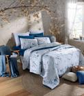 Edredom King Estampado Premium Vivaldi Azul