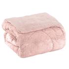 Edredom king plush  bicolor - rosa 131510 / 131409