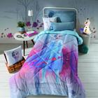 Edredom Plush Micro Percal Solteiro Frozen Despertar