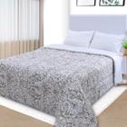 Edredom Queen Antialérgico Dupla Face Estampado 240x215cm - BF Colchões