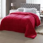 Edredom Queen Dupla-Face Atrium Flannel Vermelho Jolitex - Ind E Com Jolitex Ltda