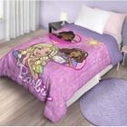 Edredom Solteiro Com Sherpa Lepper 150X220Cm Barbie