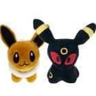 Eevee + Evolução Espeon Pokémon Pelúcia Kit Com 2 Pelúcias