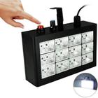 Efeito Strobo 12 Leds Flash Luz Branco Potente Para Eventos - Alinee