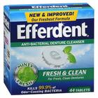 Efferdent Plus Mint Antibacteriano - 44 Comprimidos (6 Pacotes)